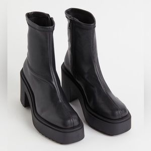 H&M Chunky Heeled Boots